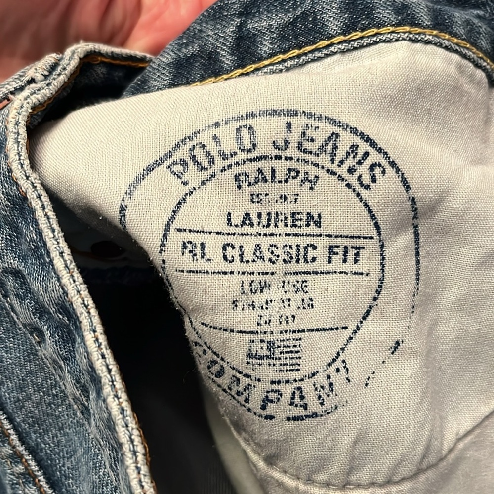 Polo Ralph Lauren Classic Fit Blue Jeans Size 14 - Picture 10 of 10